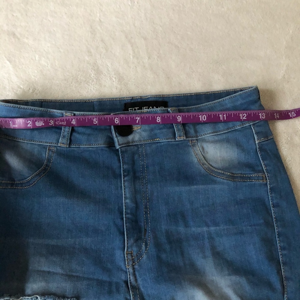 Women's Blue Skinny Jeans - Picture 8 of 10